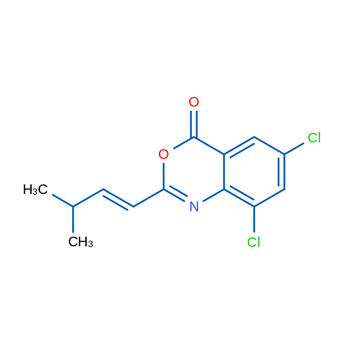 6,8-Dichloro-2-[(1E)-3-methylbut-1-en-1-yl]-4H-3,1-benzoxazin-4-one 1g