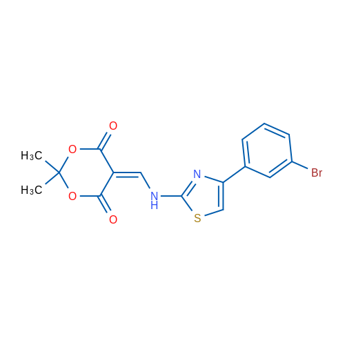 5-({[4-(3-bromophenyl)-1,3-thiazol-2-yl]amino}methylidene)-2,2-dimethyl-1,3-dioxane-4,6-dione 1g
