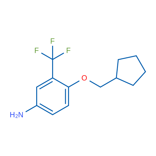 4-(Cyclopentylmethoxy)-3-(trifluoromethyl)aniline 1g