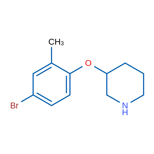 3-(4-Bromo-2-methylphenoxy)piperidine 5g