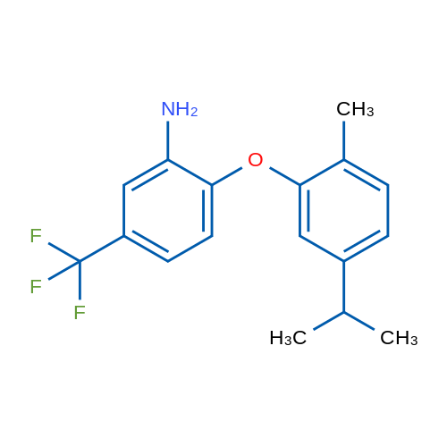 2-(5-Isopropyl-2-methylphenoxy)-5-(trifluoromethyl)aniline 1g