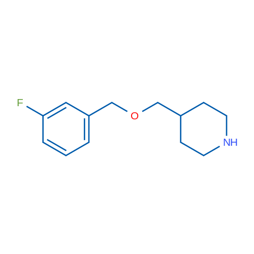 4-(((3-Fluorobenzyl)oxy)methyl)piperidine 1g