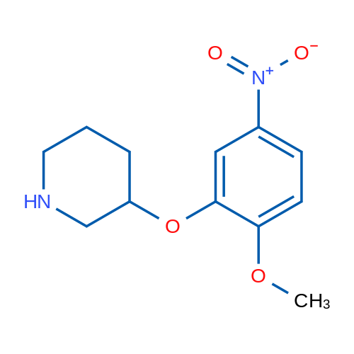 3-(2-Methoxy-5-nitrophenoxy)piperidine 5g
