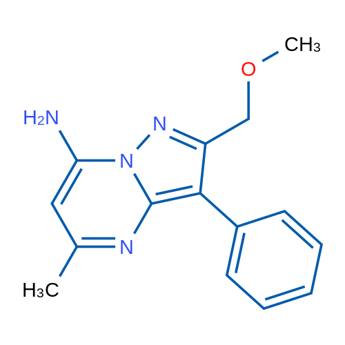 2-(Methoxymethyl)-5-methyl-3-phenylpyrazolo[1,5-a]pyrimidin-7-amine 1g