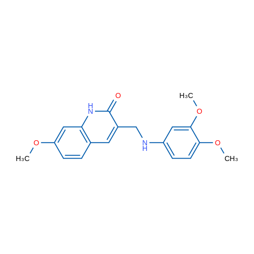 3-{[(3,4-dimethoxyphenyl)amino]methyl}-7-methoxy-1,2-dihydroquinolin-2-one 1g
