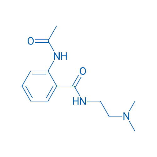 2-Acetamido-N-(2-(dimethylamino)ethyl)benzamide 250mg