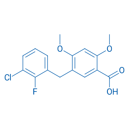5-(3-Chloro-2-fluorobenzyl)-2,4-dimethoxybenzoic acid 100mg