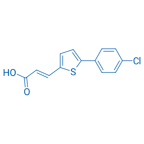 3-[5-(4-Chlorophenyl)thiophen-2-yl]prop-2-enoic acid 5g