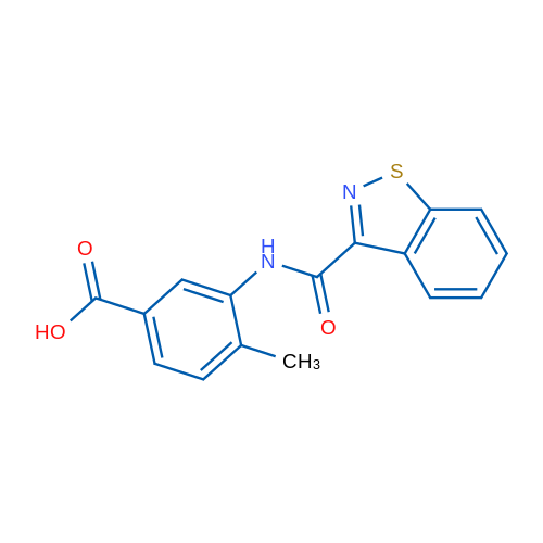 3-(Benzo[d]isothiazole-3-carboxamido)-4-methylbenzoic acid 5g