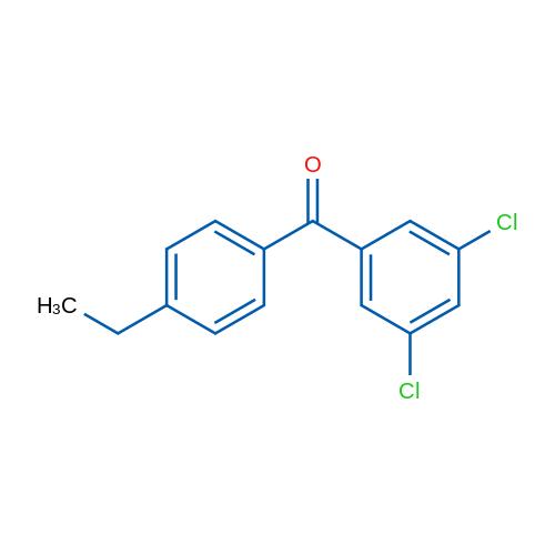 (3,5-Dichlorophenyl)(4-ethylphenyl)methanone 5g
