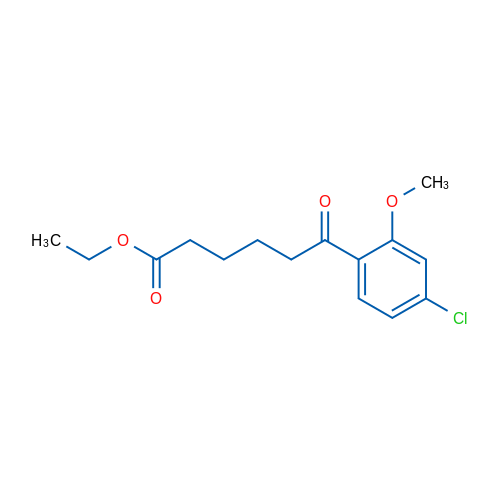 Ethyl 6-(4-chloro-2-methoxyphenyl)-6-oxohexanoate 1g