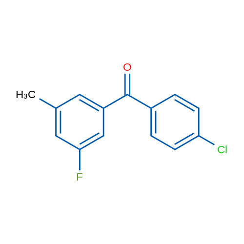 (4-Chlorophenyl)(3-fluoro-5-methylphenyl)methanone 1g