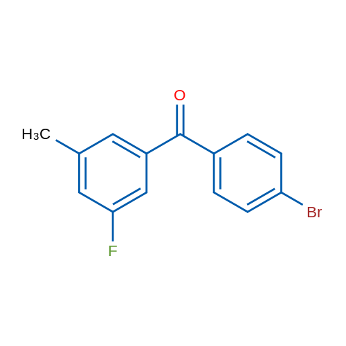 (4-Bromophenyl)(3-fluoro-5-methylphenyl)methanone 1g