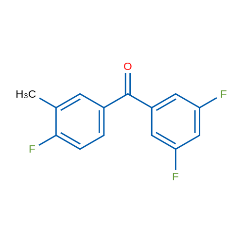 (3,5-Difluorophenyl)(4-fluoro-3-methylphenyl)methanone 5g