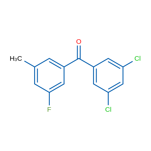 (3,5-Dichlorophenyl)(3-fluoro-5-methylphenyl)methanone 5g
