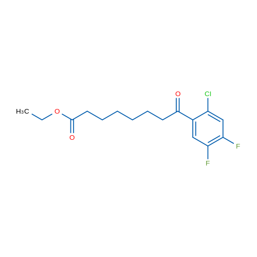 Ethyl 8-(2-chloro-4,5-difluorophenyl)-8-oxooctanoate 1g