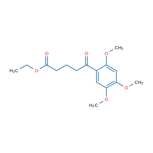 Ethyl 5-oxo-5-(2,4,5-trimethoxyphenyl)pentanoate 1g