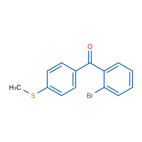 (2-Bromophenyl)(4-(methylthio)phenyl)methanone 5g