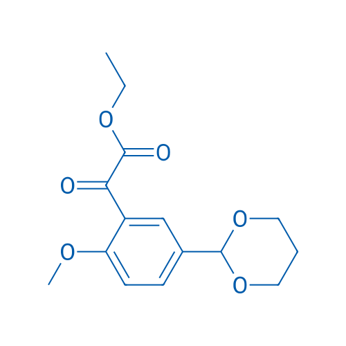 Ethyl 2-(5-(1,3-dioxan-2-yl)-2-methoxyphenyl)-2-oxoacetate 1g