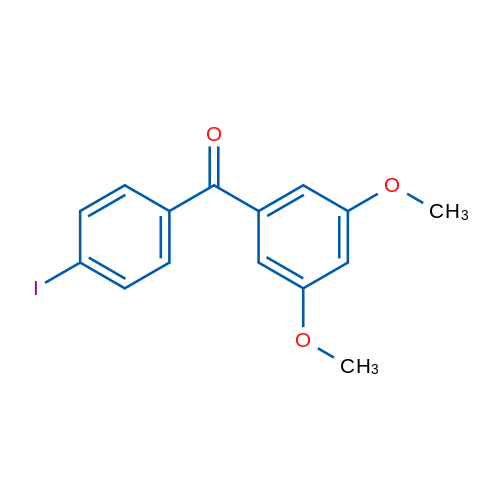 (3,5-Dimethoxyphenyl)(4-iodophenyl)methanone 1g