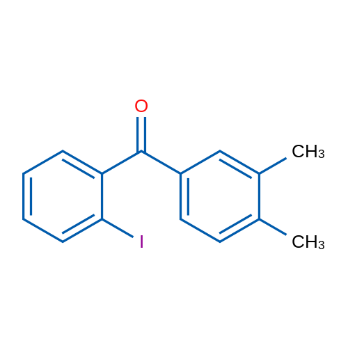 (3,4-Dimethylphenyl)(2-iodophenyl)methanone 5g