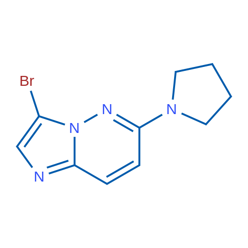 3-Bromo-6-(pyrrolidin-1-yl)imidazo[1,2-b]pyridazine 1g