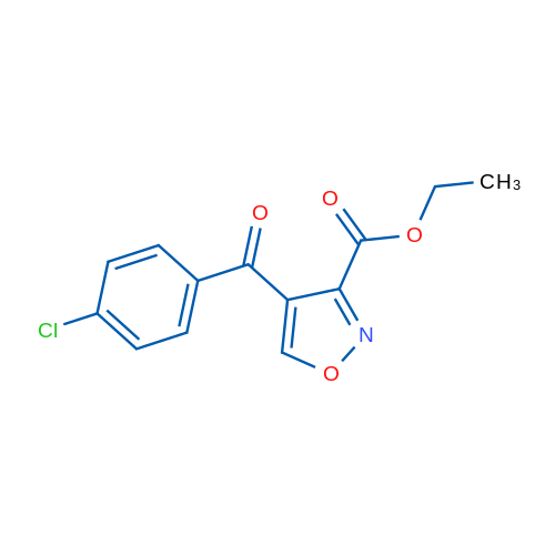 Ethyl 4-(4-chlorobenzoyl)isoxazole-3-carboxylate 1g