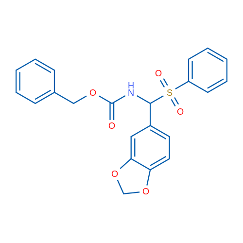 Benzyl (benzo[d][1,3]dioxol-5-yl(phenylsulfonyl)methyl)carbamate 1g
