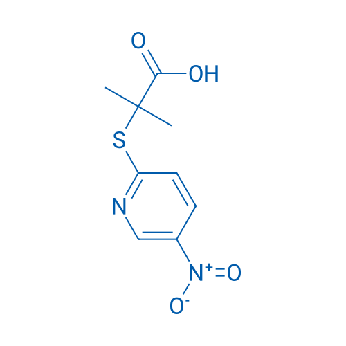 2-Methyl-2-[(5-nitro-2-pyridinyl)sulfanyl]-propanoic acid 1g