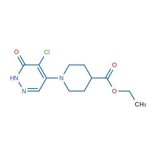 Ethyl 1-(5-chloro-6-oxo-1,6-dihydropyridazin-4-yl)piperidine-4-carboxylate 1g