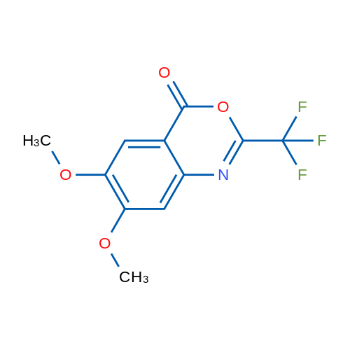 6,7-Dimethoxy-2-(trifluoromethyl)-4H-benzo[d][1,3]oxazin-4-one 1g