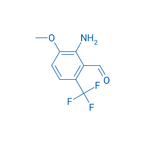 2-Amino-3-methoxy-6-(trifluoromethyl)benzaldehyde 250mg