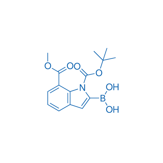 (1-(tert-Butoxycarbonyl)-7-(methoxycarbonyl)-1H-indol-2-yl)boronic acid 1g