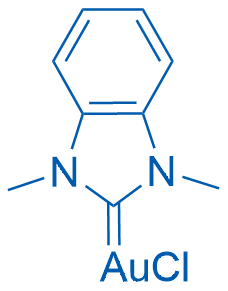 (1,3-Diisopropyl-1,3-dihydro-2H-benzo[d]imidazol-2-ylidene)gold(III) chloride 250mg