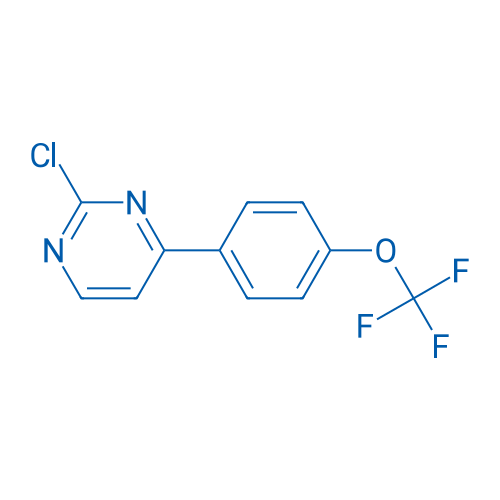 2-Chloro-4-(4-(trifluoromethoxy)phenyl)pyrimidine 250mg