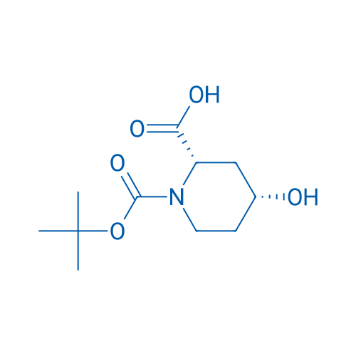 (2S,4R)-4-Hydroxypiperidine-2-carboxylic acid, N-BOC protected 250mg