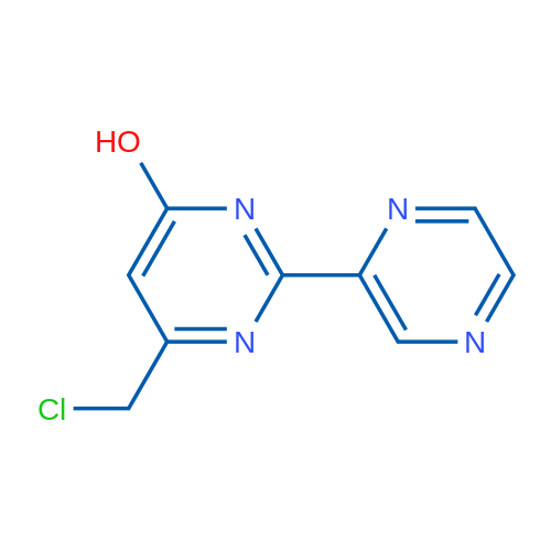 6-(Chloromethyl)-2-(pyrazin-2-yl)pyrimidin-4-ol 1g