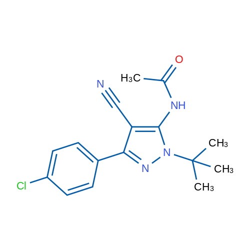 N-[1-tert-Butyl-3-(4-chlorophenyl)-4-cyano-1H-pyrazol-5-yl]acetamide 1mg