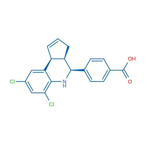 4-[(3AR,4s,9bs)-6,8-dichloro-3a,4,5,9b-tetrahydro-3h-cyclopenta[c]quinolin-4-yl]benzoic acid 1g