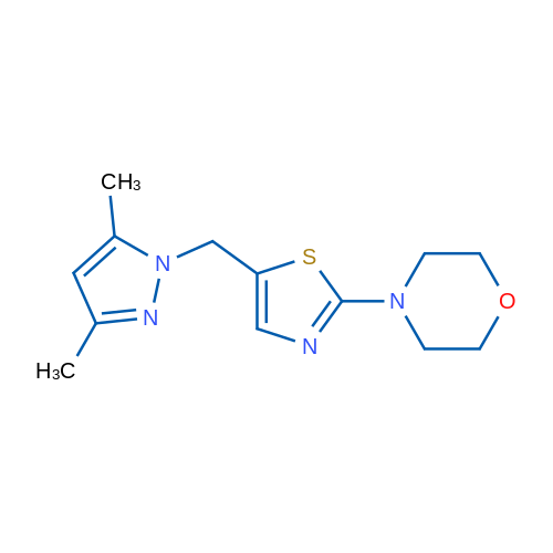 4-{5-[(3,5-dimethyl-1H-pyrazol-1-yl)methyl]-1,3-thiazol-2-yl}morpholine 1g