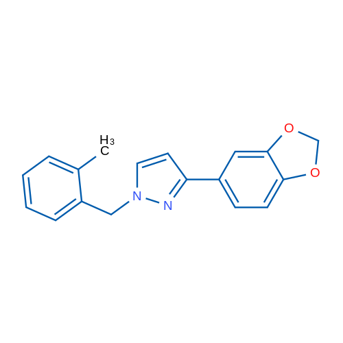 3-(2H-1,3-Benzodioxol-5-yl)-1-[(2-methylphenyl)methyl]-1H-pyrazole 1g