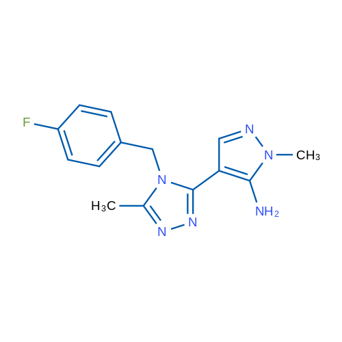 4-{4-[(4-fluorophenyl)methyl]-5-methyl-4H-1,2,4-triazol-3-yl}-1-methyl-1H-pyrazol-5-amine 1g
