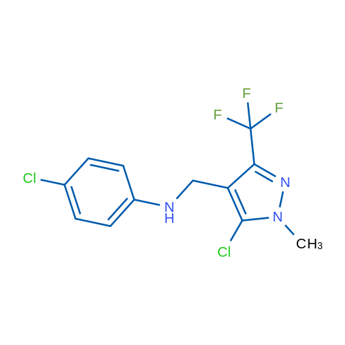 4-Chloro-N-{[5-chloro-1-methyl-3-(trifluoromethyl)-1H-pyrazol-4-yl]methyl}aniline 1g