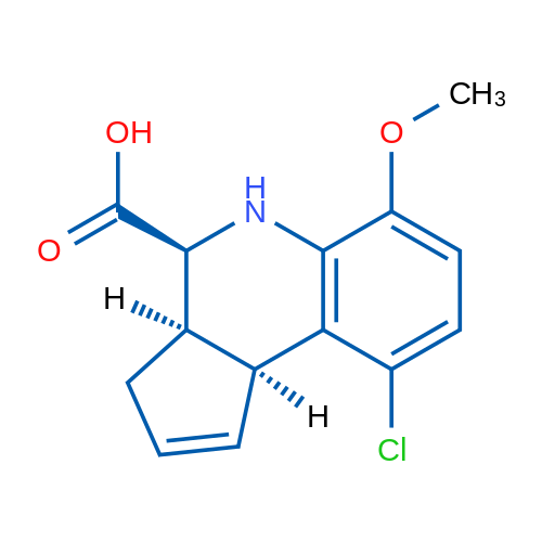(3aR,4S,9bS)-9-Chloro-6-methoxy-3a,4,5,9b-tetrahydro-3H-cyclopenta[c]quinoline-4-carboxylic acid 1g