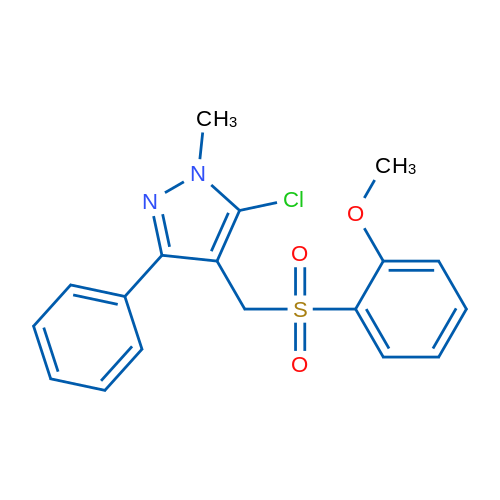 5-Chloro-4-[(2-methoxybenzenesulfonyl)methyl]-1-methyl-3-phenyl-1H-pyrazole 1g