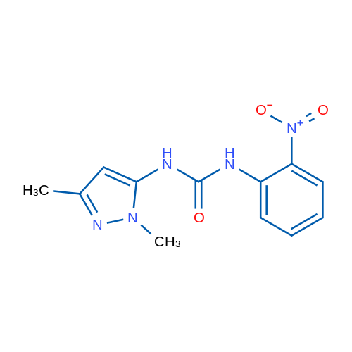 3-(1,3-Dimethyl-1H-pyrazol-5-yl)-1-(2-nitrophenyl)urea 1g