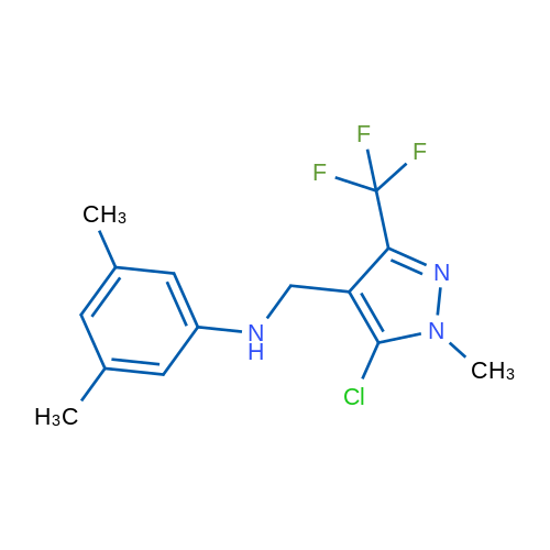 N-{[5-chloro-1-methyl-3-(trifluoromethyl)-1H-pyrazol-4-yl]methyl}-3,5-dimethylaniline 1g