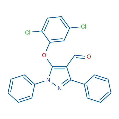 5-(2,5-Dichlorophenoxy)-1,3-diphenyl-1H-pyrazole-4-carbaldehyde 1g