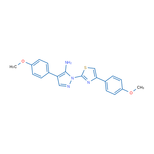 4-(4-Methoxyphenyl)-1-[4-(4-methoxyphenyl)-1,3-thiazol-2-yl]-1H-pyrazol-5-amine 1g