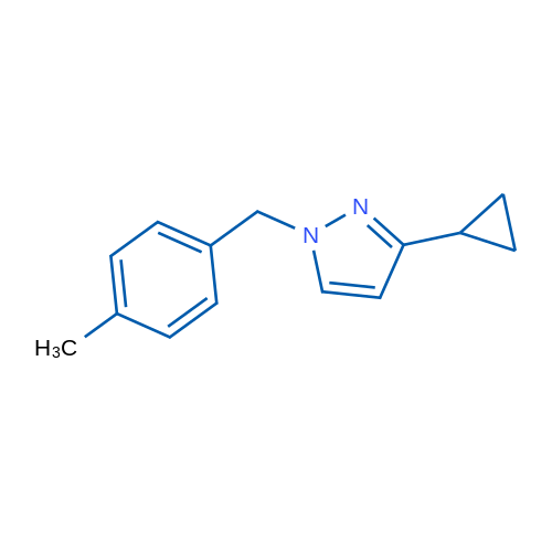 3-Cyclopropyl-1-[(4-methylphenyl)methyl]-1H-pyrazole 1g